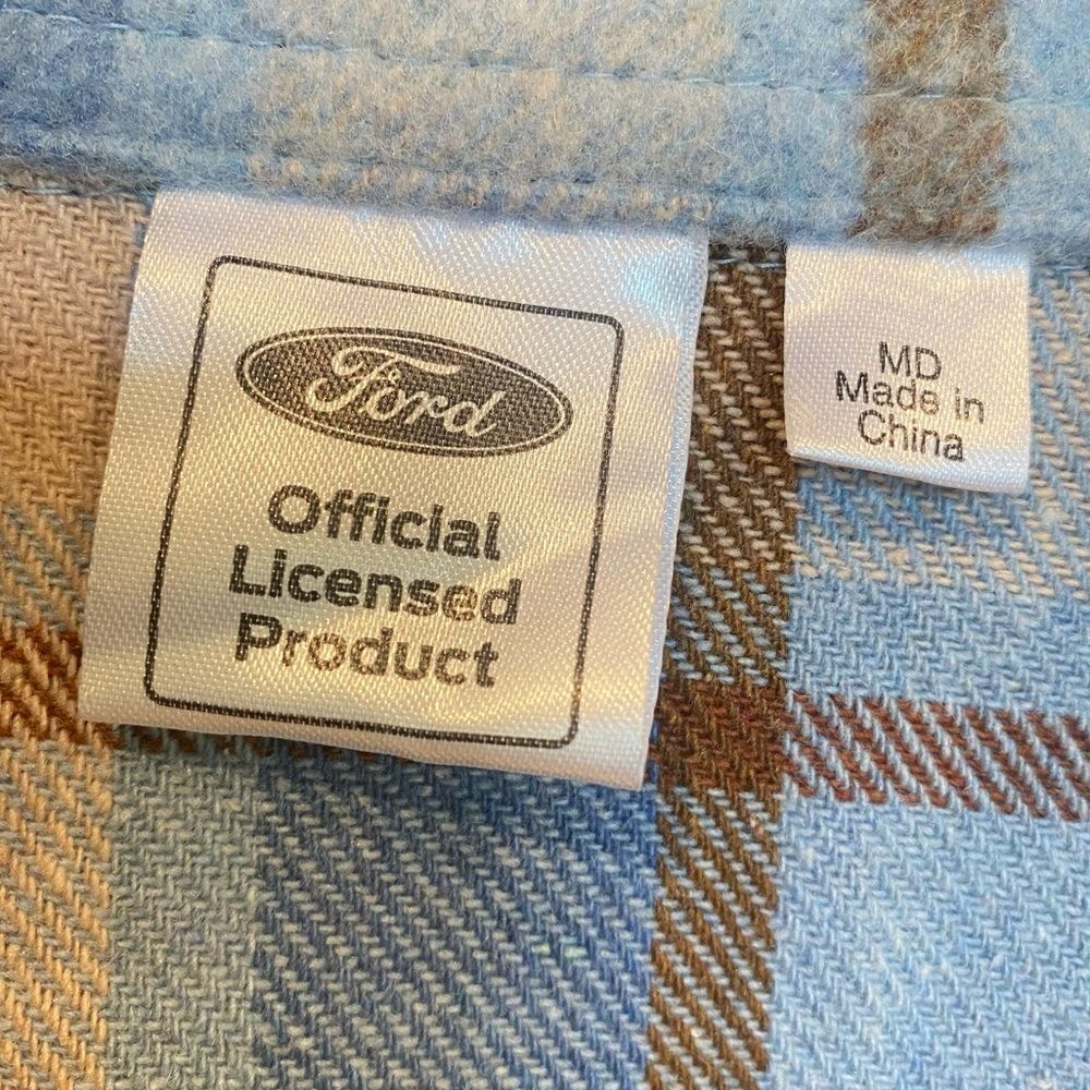 Ford Bronco Official Licensed Product Plaid Flannel Button Down Women's M - Picture 6 of 7